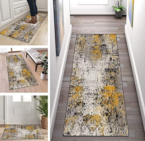 ZUZEKU Matta, hall, metervara, vintage, 80 x 150 cm, halllöpare, korridor, golvmatta, köksmatta, sovrum, matsal, polyester, metervara, anpassningsbar