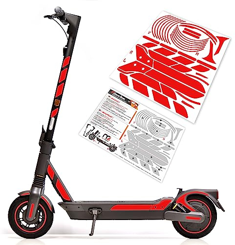 m2medien Aufkleber-Set/Sticker Set geeignet für Segway Ninebot MAX G2D E-Scooter - 46-teilig auf 35x40cm Bogen