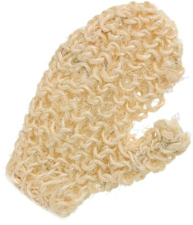 minkissy Duschhandschuh Peelinghandschuh Körperpeeling Waschlappen Sisal-badehandschuhe Peelinghandschuh Für Frauen Körperpeeling-handschuhe 1 Stück