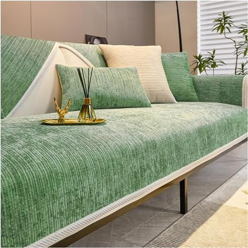 TONAUA Sofaschoner rutschfest, Chenille Sofabezug, Sofadecken Für Sitzfläche, Für L Form/U Form/Ecksofa 3 2 1 4 Sitzer Sofahusse