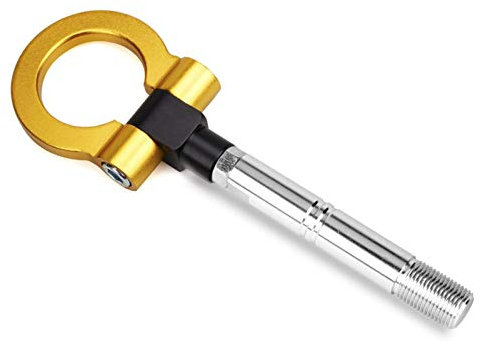 Abschlepphakenschraube Auto Abschlepphaken Dekoration Anhänger Haken Eye Towing Front (Color : Gold)