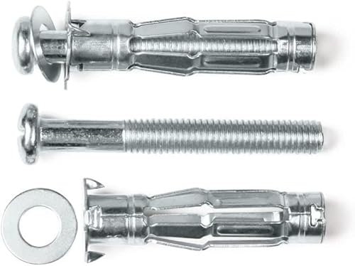 Expansionsbolzen, Expansion, Schraubenankerbolzen, Ankerbolzen, Schraubenmuttern, M4 M5 M6 M8 Hohlwandanker Gipskarton-Expansionsschraube Flugzeugrohr Rohr Hohlwandanker Dübel Metall-Expansionsbo