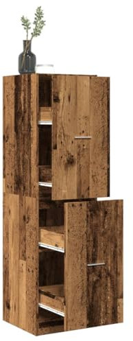 Lauuoeriau Furniture Item Home Apothekerschrank, Altes Holz, 40 x 41 x 144,5 cm, Holz-Möbel