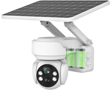 Caméra de sécurité à domicile 4G caméra solaire sécurité solaire PTZ IP caméra extérieure sans fil Protection vidéo PTZ IP caméra bidirectionnelle Audio parler vision nocturne(4MP 4G 128GB Card)