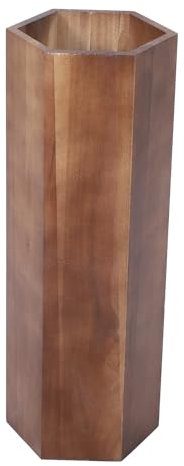Regenschirmständer aus Holz im Vintage-Stil mit Korb zur Aufbewahrung im Eingangsbereich und Gehstock