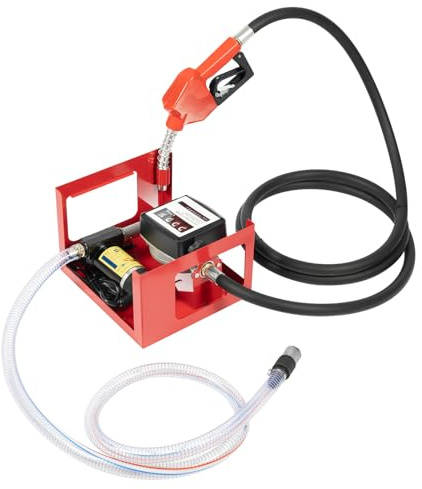 Pompe A Gasoil Pompe De Transfert Diesel 200W 12V Avec Pistolet À Huile Et Tuyau D'admission 3600r/Min 45L/Min, Pour Voiture, Cargo, Tracteur