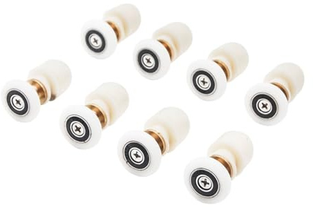 Roulettes de rechange for porte de douche, poulie simple en laiton, roulement excentrique for porte coulissante en verre de salle de bain(19mm)
