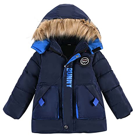 HAOLEI Cappotto Imbottito con Cappuccio a Maniche Lunghe Invernale Caldo Parka Giacca Media Lunghezza Cappotto Trapuntato Antivento Piumino Outwear Lungo Parka per Bambina