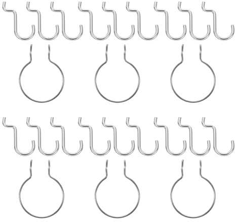Alipis 1 jeu de crochets pour panneau perforé - Anneaux porte-gobelets pour panneau perforé - Accessoires robustes pour idéaux pour ranger tasses, bocaux et outils dans le garage, la cuisine ou la