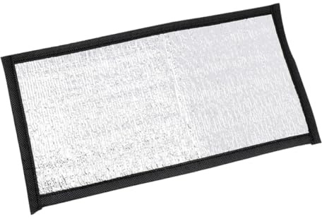 Kisangel Alfombrilla Aislante Térmica para Reptiles y Animales Pequeños, Película Reflectante, 68X30 CM, para Mantenimiento de Terrarios y Cajas de Cría en Interiores
