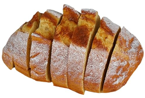Otbushit 7 st realistisk lekmat, realistisk skivat bröd lekmat för display köksbord butik fönsterdekoration plastmodell