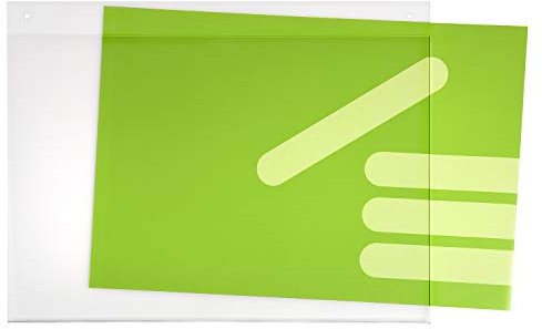 DIN A3 Plakattasche/Acrylglastasche/Einschubtasche Quer mit Bohrlöchern | Zur Wandmontage / Aufhängung Aus echtem Acrylglas, UV Stabil, aus einem Stück gefertigt, Made in Germany