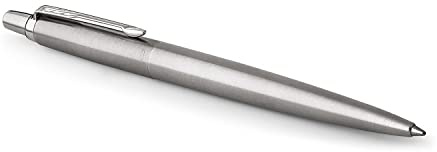 Parker Jotter Gelstifte | Edelstahl mit Chromzierteilen | mittlere Spitze (0,7 mm) | Schwarze Tinte | Geschenkbox