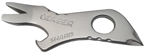 Gerber Porte-clés Shard 7 en 1 avec décapsuleur, tournevis, cadeau pour homme, argenté