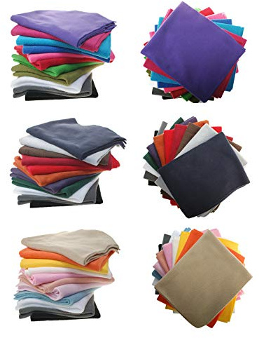 Polar Fleece Anti Pill Fat Squares Stoffpakete von Neotrims. 11 Farben pro Bundle, 3 Combos, Pastelle, erdige Finsternisse und solide Lichter. Toller Preis & Auswahl.