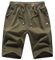 JustSun Mens Shorts Casual Sports Joggers Shorts with Elastic Waist Zipper Pockets Army Green UK Large