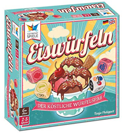Starnberger Spiele - Eiswürfeln - Das köstliche Würfelspiel für die ganze Familie - Tolles Reisespiel und Geschenk für Eisliebhaber