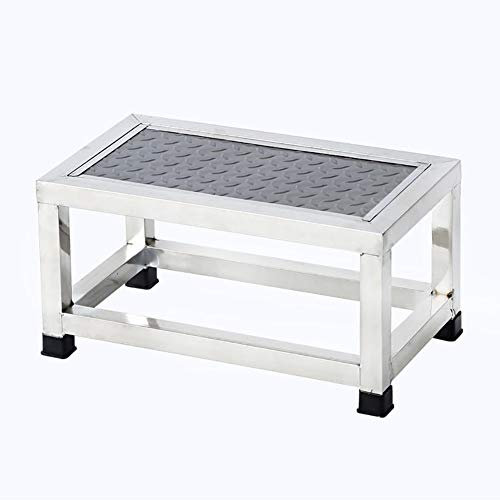 GJSN Outdoor-Home-Doppel-Zweck Schritt Hocker, Einzel Edelstahl Kleine Treppen Hocker Für Klinik
