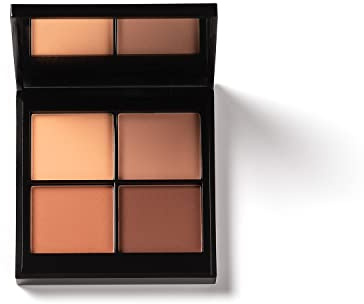 PHASE ZERO Makeup Quad Eyeshadow Palette - Bombay Rose - 5.2g / 0.183 Oz. - Pigmented, Warm-Toned Neutral Eyeshadow Palette with Four Matte Pigments