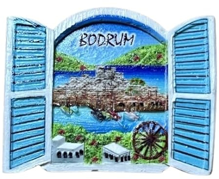 Bodrum Türkei Bodrum Magnet Bodrum Souvenir Halikarnassos Kühlschrankmagnet Türkei Souvenir 201202