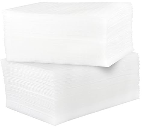 100St Umzugsmaterial Verpackungsschaum Polsterschaumplatten Schaumstofffolien verpackungsmaterial füllmaterial stoßfest Kissen Gläser Schaumstoffplatte Füllwatte Schaumfolie Weiß