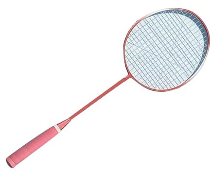 Sport-Badmintonschläger, Metall-Badminton-Set für Erwachsene Zum Training (PINK)