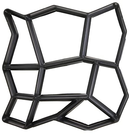 Pflasterform,Betonform Schalungsform 9 Grid 36 cm Garten Pflasterung Mold Walk Peving Betonform DIY Pflaster Zement Backstein Stein Straße Boden Pfad Form