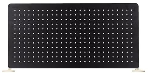 Metall-Stecktafel for Aufstellen, Stecktafel for den Schreibtisch, Pegboard-Displayständer, Regal Für Schreibtisch, Büro-Schreibtischzubehör, for Das Home-Office(Black,73x36/29 x14)