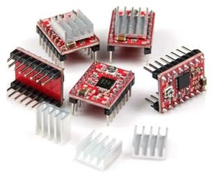 TRKTDXLQRI 5PCS A4988 Stepper Electronic Starter Driver Module 3D Printer CHENRANYIN
