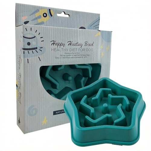 LOS ANDES Slow Feeder Dog Bowl, Anti Choke Dog Food Bowl, Healthy Slow Eating Dog Bowl to Reduce Overeating, Slow Feeding Bowl for Small Medium Size Dogs