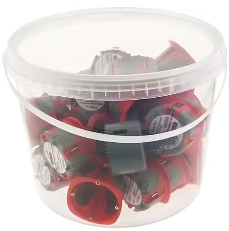 Protec - 20er-Pack Hohlwanddosen No Air Box – Ø67mm 40mm Tiefe, Mehrzweck Unterputzdosen, 850°C Brandschutz, RE2020 konform & Luftdicht für einfache Verkabelung
