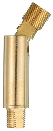 MECCANIXITY Sloped Ceiling Adapter, 90/345 Degree 60x13mm M10 Fine Thread Sloped Ceiling Light Fixture Adapter Kit for Ceiling Pendant Light Chandelier Track Suspend(Brass)