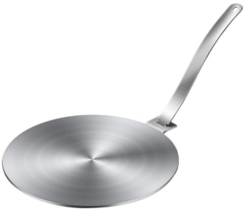 GOOHOCHY Piastra Diffusore Calore Acciaio Inossidabile per Induzione Adattatore per Cucine Elettriche Scongelamento Rapido Costruzione Resistente e Sicura per