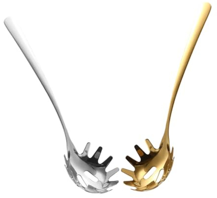 Didiseaon 2pièces Cuillère à Pâtes Acier Inoxydable Serviteur à Spaghetti Et Léger Pour Cuisine Domestique Et Restauration Outil Multifonctionnel Pour Nouilles Et Aliments