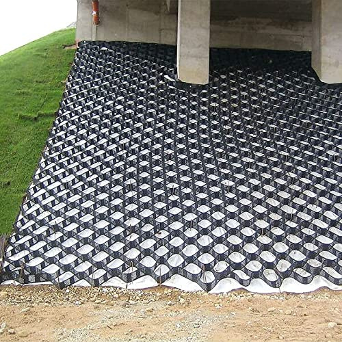 Grille stabilisatrice de gravier pour allée/parking/jardin/géogrille en polyéthylène haute densité robuste pour murs de soutènement Système de stabilisation des pavés Perméable Solution de soutien au