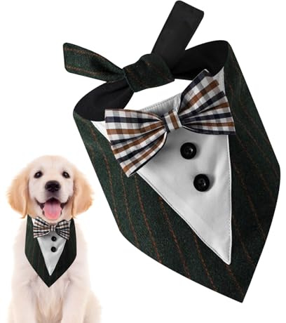 Hundhalsdukar för, triangulära hundbandana kostym, halsduk för valpar kostym – för halloween, födelsedag, jul, höst, fest, bröllop, semester, flickor