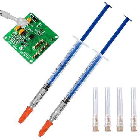 Pasta D'argento Conduttiva, Argento Conduttivo Penna, Effetto Schermatura Elettromagnetica, Generic Pasta Conduttiva Argentata per la Riparazione della Tastiera PCB del Circuito Elettronico (0.3ml)