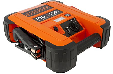 BLACK+DECKER BDJS350 Sofort-Starthilfe 350A, 12V, LED, 2, 1 Amp USB-Anschluss