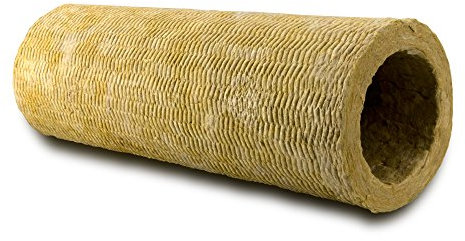 ROCKWOOL Schornstein-Dämmschale, Dämmrohr, Länge 1000 mm, ø 120 mm, Dicke 30 mm
