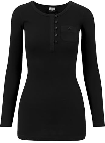 Urban Classics Haut Long Femme Pocket Turnup Femme T-Shirt Manches Longues Noir M