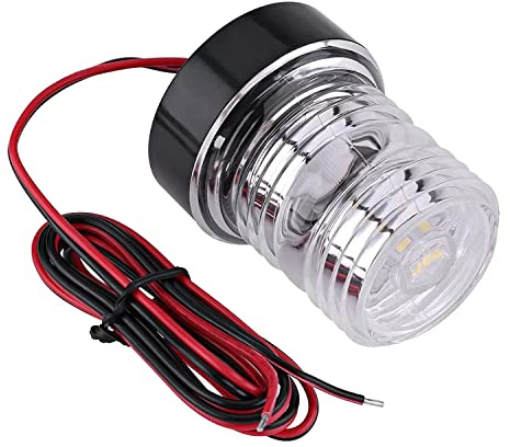 IZTOR Navigation Light Stern All Around LED Anchor Lights Masthead Light Waterproof for Boats Marine Fishing Sailboat (White 360 Degree)