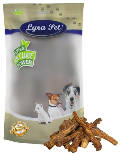 Lyra Pet® 1 kg Ochsenschwanz Natur getrocknet - Kausnack für Hunde | Naturbelassener Kauspaß | Proteinhaltiges Leckerli für Hunde | Gut verträglicher Kauartikel | Knorpel- und kollagenreich