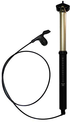 Limotec A6 AIR Plus Vario Höhenverstellbare/gefederte Sattelstütze mit einstellarer Luft Kammer in 30.9/31.6Ø (30,9Ø , 40/80)