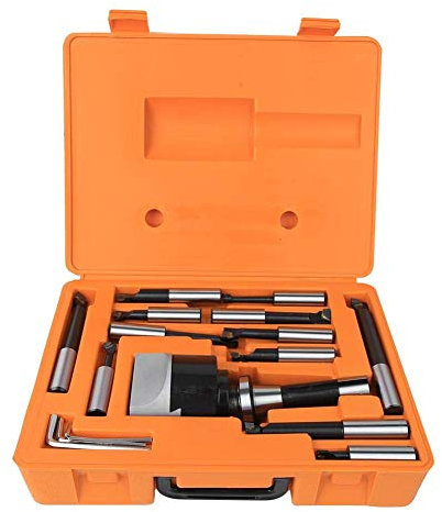 Boring Head Set, 40CR Imperial CNC Milling Tools Kit Including F1-3/4 in Boring Head, R8-1-1/2-18 (7/16) Boring Bar and 3/4in Boring Cutter Set Tool