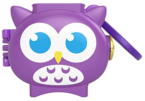 Mattel Polly Pocket Pet Connects - HHW32 - Owl Micro Playset - Figurine + Animal + Accessoire
