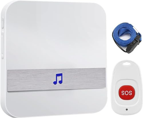 Emergency Call Button for Seniors Emergency Call with Seniors Emergency Call Bracelet, Baby Monitor for Seniors for Home Emergency Call Works Care Call Alarm Emergency Button for Seniors with