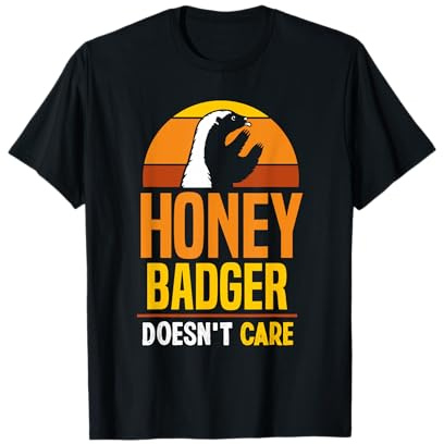 Honey Badger Non Si Preoccupa Carino Animale Tasso Del Miele Maglietta