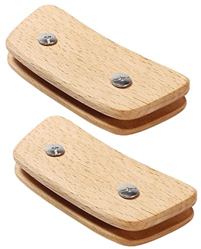 TOPBATHY 2paare Holzgriff-halterungen Hitzebeständige Abdeckungen Für Pfannen-Griffe rutschfeste Holzisolierung Für Grillpfannen Küchenausstattung
