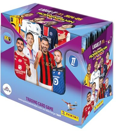 Panini Adrenalyn Ligue 1 McDonald's 2024-2025 Trading Cards Game Box mit 50 Hüllen, 004843BOX50F