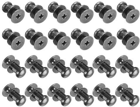 QUARKZMAN 24uds 0.23 x 0.3 Mini Redondas Perillas, Pequeño Cajón Tiradores, Gabinete Perillas Manijas Tiradores para Cómoda Armario Joyería Caja Regalo Estuches, Gris